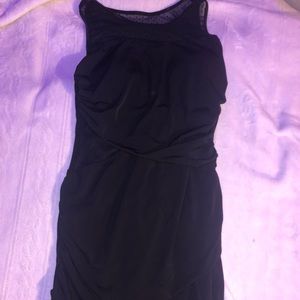 Black tight dress